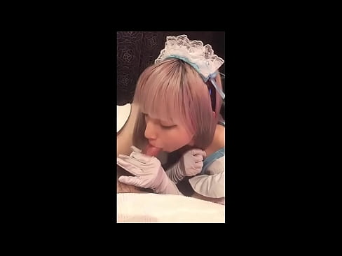 ❤️ 日本偶像[mayuka]，法国女仆装，第一部分，口交和用乳液打飞机 ❤ Anal porn❌️❤